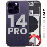 Apple iPhone 14 Pro Housing with Small Parts - Deep Purple Pulled B