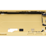 Apple iPhone 14 Middle Frame with Small Parts (No Charger Flex) - Yellow Pulled A