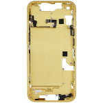 Apple iPhone 14 Middle Frame with Small Parts (No Charger Flex) - Yellow Pulled A