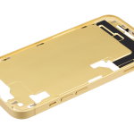 Apple iPhone 14 Middle Frame with Small Parts (No Charger Flex) - Yellow Pulled A