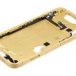 Apple iPhone 14 Middle Frame with Small Parts (No Charger Flex) - Yellow Pulled A