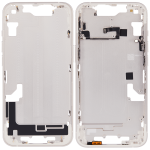 Apple iPhone 14 Middle Frame with Small Parts (No Charger Flex) - Starlight AM Plus