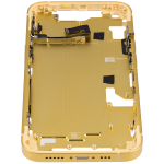 Apple iPhone 14 Middle Frame with Small Parts - Yellow AM Plus