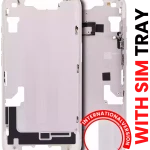 Apple iPhone 14 Middle Frame with Small Parts (No Charger Flex) - Starlight AM Plus