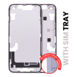 Apple iPhone 14 Middle Frame with Small Parts (No Charger Flex) - Purple Pulled A