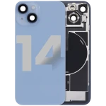 Apple iPhone 14 Back Cover with Magnet Bazel incl NFC and Flash Flex - Blue Pulled B