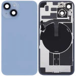 Apple iPhone 14 Back Cover with Magnet Bazel incl NFC and Flash Flex - Blue Pulled B