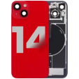 Apple iPhone 14 Back Cover with Magnet Bazel incl NFC and Flash Flex - Red Pulled B