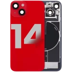 Apple iPhone 14 Back Cover with Magnet Bazel incl NFC and Flash Flex - Red Pulled B