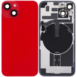 Apple iPhone 14 Back Cover with Magnet Bazel incl NFC and Flash Flex - Red Pulled B