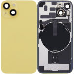 Apple iPhone 14 Back Cover with Magnet Bazel incl NFC and Flash Flex - Yellow Pulled C
