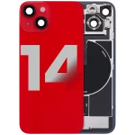 Apple iPhone 14 Back Cover with Magnet Bazel incl NFC and Flash Flex - Red Pulled C