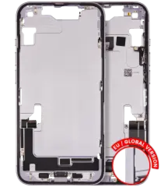 Apple iPhone 14 Middle Frame with Small Parts - Purple Pulled C