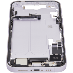 Apple iPhone 14 Middle Frame with Small Parts - Purple Pulled C
