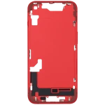 Apple iPhone 14 Middle Frame with Small Parts (No Charger Flex) - Red Pulled C