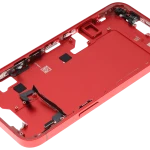 Apple iPhone 14 Middle Frame with Small Parts (No Charger Flex) - Red Pulled C