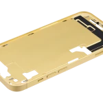 Apple iPhone 14 Middle Frame with Small Parts (No Charger Flex) - Yellow Pulled B