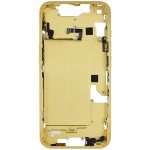 Apple iPhone 14 Middle Frame with Small Parts (No Charger Flex) - Yellow Pulled B