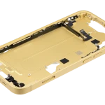 Apple iPhone 14 Middle Frame with Small Parts (No Charger Flex) - Yellow Pulled B