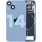 Apple iPhone 14 Back Cover with Magnet Bazel incl NFC and Flash Flex - Blue Service Pack