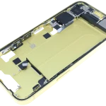 Apple iPhone 14 Middle Frame with Small Parts - Yellow Pulled B