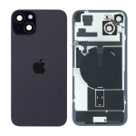 Apple iPhone 15 Plus Back Cover with Magnet Bazel incl NFC and Flash Flex - Black Pulled C
