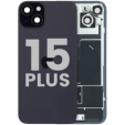 Apple iPhone 15 Plus Back Cover with Magnet Bazel incl NFC and Flash Flex - Black Pulled C