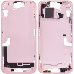 Apple iPhone 15 Plus Middle Frame with Small Parts (No Charger Flex) - Pink AM Plus