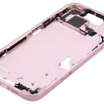 Apple iPhone 15 Plus Middle Frame with Small Parts (No Charger Flex) - Pink AM Plus