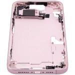 Apple iPhone 15 Plus Middle Frame with Small Parts (No Charger Flex) - Pink AM Plus