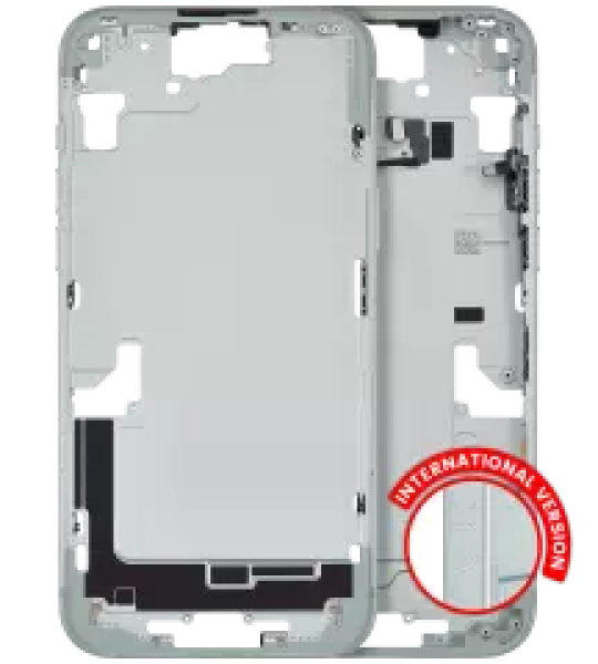 Apple iPhone 15 Plus Middle Frame with Small Parts (No Charger Flex) - Green Pulled A
