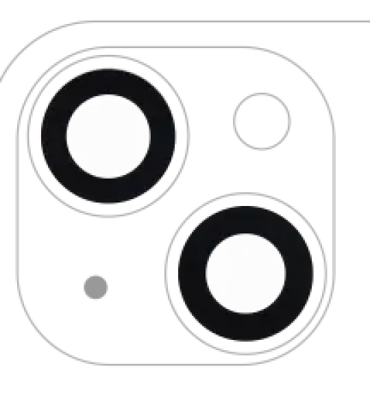 Apple iPhone 14 / 14 Plus / 15 / 15 Plus Back Camera Lens 2 Piece Set (10 Pack) OEM-Equivalent