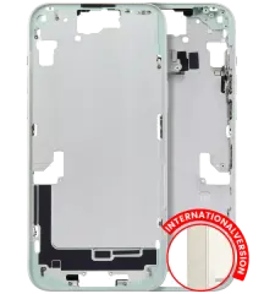 Apple iPhone 15 Plus Middle Frame with Small Parts (No Charger Flex) - Green AM Plus