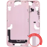 Apple iPhone 15 Plus Middle Frame with Small Parts (No Charger Flex) - Pink AM Plus