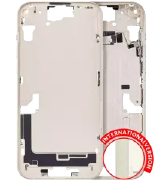 Apple iPhone 15 Plus Middle Frame with Small Parts (No Charger Flex) - Yellow AM Plus