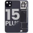 Apple iPhone 15 Plus Back Cover with Magnet Bazel incl NFC and Flash Flex - Black Pulled B