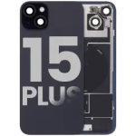 Apple iPhone 15 Plus Back Cover with Magnet Bazel incl NFC and Flash Flex - Black Pulled B