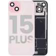 Apple iPhone 15 Plus Back Cover with Magnet Bazel incl NFC and Flash Flex - Pink Pulled C