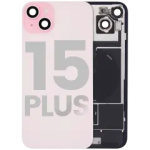 Apple iPhone 15 Plus Back Cover with Magnet Bazel incl NFC and Flash Flex - Pink Pulled C