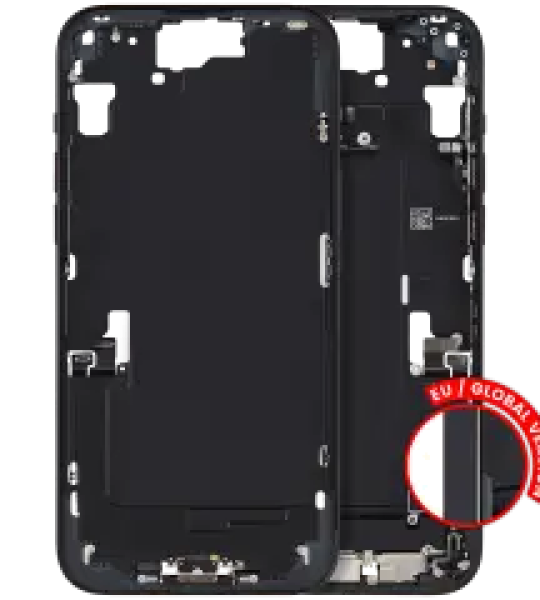 Apple iPhone 15 Plus Middle Frame with Small Parts - Black Pulled B