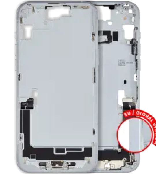 Apple iPhone 15 Plus Middle Frame with Small Parts - Blue Pulled B