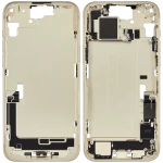 Apple iPhone 15 Plus Middle Frame with Small Parts - Yellow Pulled B