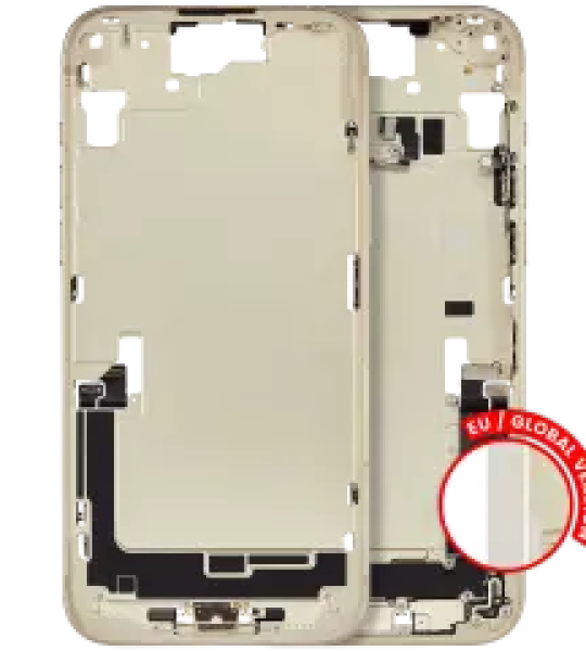 Apple iPhone 15 Plus Middle Frame with Small Parts - Yellow Pulled B