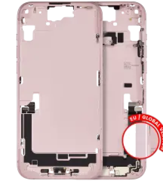 Apple iPhone 15 Plus Middle Frame with Small Parts - Pink Pulled C