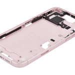 Apple iPhone 15 Plus Middle Frame with Small Parts (No Charger Flex) - Pink Pulled C