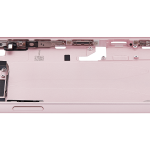 Apple iPhone 15 Plus Middle Frame with Small Parts (No Charger Flex) - Pink Pulled C
