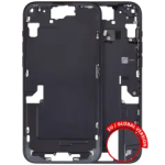 Apple iPhone 15 Plus Middle Frame with Small Parts (No Charger Flex) - Black Pulled B