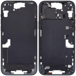 Apple iPhone 15 Plus Middle Frame with Small Parts (No Charger Flex) - Black Pulled B