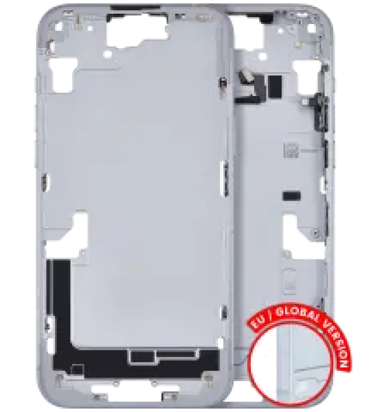 Apple iPhone 15 Plus Middle Frame with Small Parts (No Charger Flex) - Blue Pulled C