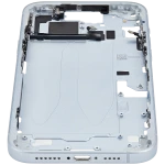 Apple iPhone 15 Plus Middle Frame with Small Parts (No Charger Flex) - Blue Pulled B